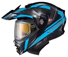 Scorpion EXO-AT960 Hicks Modular Snow Helmet w/Heated Electric Shield Blue picture