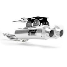 HMF Dual Full Exhaust for Polaris Scrambler/Sportsman XP S (20-26) Brushed picture