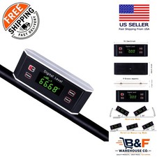 Dust & Waterproof Digital Protractor and Level Tool with Magnetic V-Groove Base picture