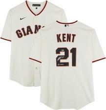 Jeff Kent San Francisco Giants Signed Cream Nike Replica Jersey w/HOF 2026 Insc picture