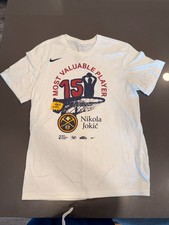 Nike Nikola Jokic MVP Denver Nuggets T-Shirt White Size Large picture