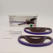 3M 33443 Cubitron II 36+ Grit File Belts 1/2 x 18 Inch 10 Pack picture