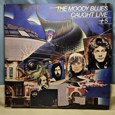 Moody Blues Caught Live +5 Vinyl Double LP 1977 1st Press NM/EX 2PS 690 Sterling picture