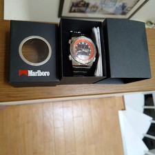 Citizen Marlboro World Time Watch Model Unknown Black Dial 10ATM Waterproof picture
