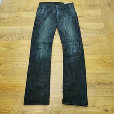 Diesel Revick Jeans Mens W32 L36 Blue Regular Straight Denim Italy 0072Y picture