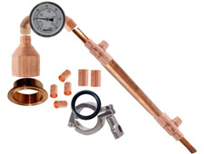 DIY Pot Still Kit Copper Pipe Moonshine Distilling Fits Beer Keg or Robobrew  picture