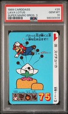 PSA 10 Lava Lotus Mario Super Mario Bros. 3 Carddass (1989) Bandai #26 picture