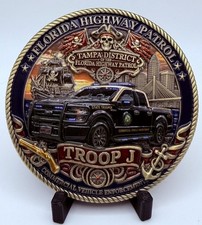 🔥 Sought After - Florida Highway Patrol – Troop J Challenge Coin picture