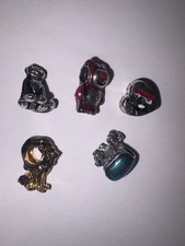 Pandora Charm 5-Piece Set Pre-Owned Retired Vintage Authentic Jewelry picture