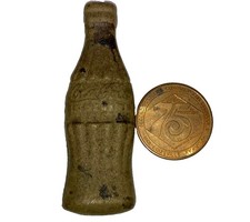 Vintage Coca-Cola Brass Paperweight & Commemorative Coin 75 Years Louisville KY  picture