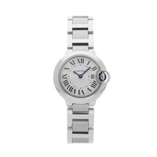Cartier Ballon Bleu de Cartier Steel Quartz 28mm Silver Dial Watch W69010Z4 picture