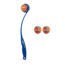 Chuckit Ultra Ball and Launcher Bundle, Sport 18In, 2 Pack Medium 2.5In picture