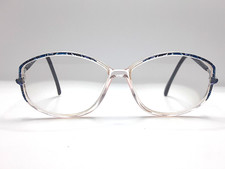 Silhouette SPX 1861 10 6061 Clear Blue Round Frames Only 52-15-125 Austria 7/F5 picture