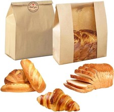 Bread Bags 100 Pcs for Homemade Bread Sourdough Loaf Bread Bags picture