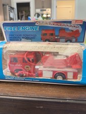 Vintage Lucky Quality Toys Fire Engine Ladder Truck Hong Kong Original Box picture