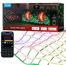 Govee Outdoor Net Lights 2.8 x 9.4ft with RGBIC and DIY Functions 480 LED's NEW picture