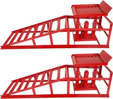2PCS Auto Hydraulic Car Truck Service Ramp Lift Car Jack Lift Heavy Duty 10Ton picture