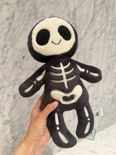 Hard To Find Jellycat Skeleton Bob 13in H x 5in W Plush New Full Tags Dust Bag picture