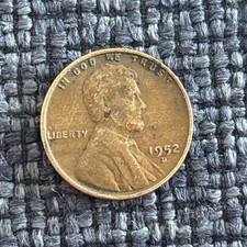 1952-D Lincoln Wheat Cent Possible D/S OMM FS-501 Over Mint Mark Error picture