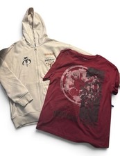 NWT Star Wars The Mandalorian Hoodie & Imperial Force T-Shirt Set (Kids L 10-12) picture