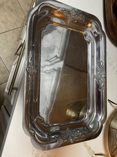 Wallace Silver Plates Ornate Vintage Tray 13”x18” picture