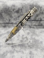 Maserati Fordite Gearshift Click Pen Featured In Antique Pewter picture