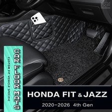 Custom‑Fit Full‑surround Car Floor Mats For Honda Fit & Jazz 4th Gen 2020-2026 picture