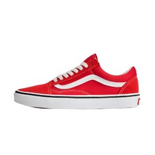 NEW Vans Old Skool Red/White Men Skate Shoes Canvas Size 8.5 Men 10 Women picture