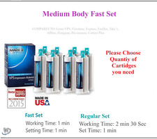 Dental MEDIUM BODY FAST SET VPS PVS Impression Material FAST Set 50ML Cartridges picture