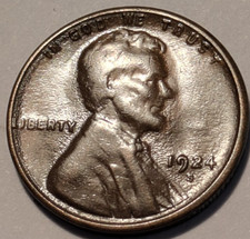 1924S Lincoln Cent Choice PQ+ Unc. BU++ Worn Obv. Die, Strong Rev. T9188-77 picture