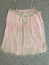 Vintage 1920s Teddy Chemise M Silk Crepe Art Deco picture