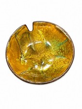 Vintage 3” Hilbert Studio Enamel Copper Ashtray - Signed picture