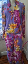 NWOT RACHEL ROY 2PC. FLORAL WIDE LEG PANT SET BEAUTIFUL SIZE MED. picture