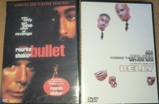 BULLET Mickey Rourke, 2pac (Tupac Shakur) + BELLY, DMX, NAS GET 2 DVDS BOTH NEW  picture