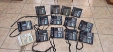 Nortel Norstar M7310 phones black used w/ handsets, user manuals, extra buttons picture