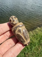 Rare Pre Columbian Native American Human Effigy Idol Figure Drilled picture