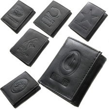  Brand New NFL Team Black Tri-Fold Leather Wallet / Pick Your Favorite NFL  Team picture