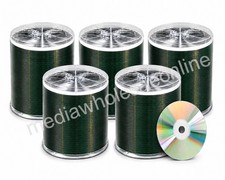 500 Verbatim CD-R CD Silver Shiny Top 52X 700MB Blank Disc No Logo 5x100pk picture