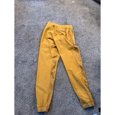 Athleta Headlands Hybrid Trek Jogger Pants Mustard Yellow Womens Size 8T Tall picture