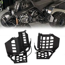 Black Heel Guards Footrest Fit Yamaha 87-06 Banshee 350 Left + Right Nerf Bars picture