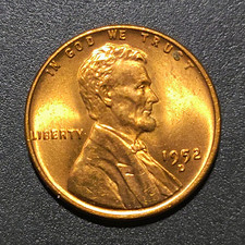 1952-D Lincoln Wheat Small Cent Business Strike 95% Copper RD picture