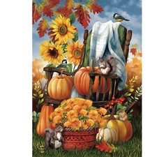 Briarwood Lane Fall Chair House Flag 28x40 picture