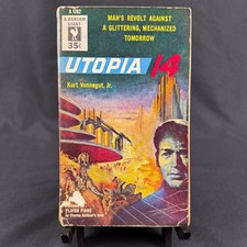 Utopia 14 Kurt Vonnegut Jr Bantam Giant A1262 Vintage Paperback Player Piano picture