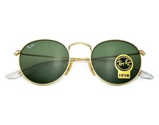 Ray-Ban Sunglasses RB3447 Round Metal Gold Frame Green Classic Lens 50mm Unisex picture