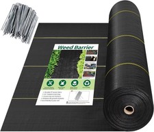 4ftx300ft Weed Barrier Fabric, 3.5oz Heavy Duty Permeable Landscape Fabric picture