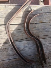 1940 1941 Ford Truck FRONT Bumper BRACKETS Original pair 1/2 Ton Pickup '40 Std picture