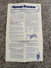 Ogopogo Examiner #1 Squaresoft Newsletter Final Fantasy - SUPER RARE picture