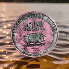 12 OZ PINK SEALED REUZEL HAIR STYLING GREASE HEAVY HOLD  POMADE HOLLANDS FINEST picture
