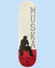 RARE SIGNED Chad Muska Skateboard Deck 2026 Silhouette White Red 8.5