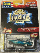Revell Lowriders Die Cast 1:64 1959 Chevy Impala Tribal Aguave Opening Trunk picture